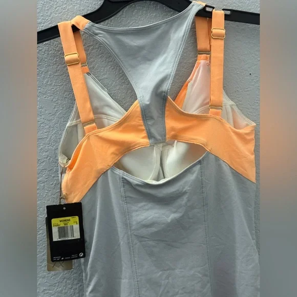 Nike Gray/Orange Maria Sharapova Tennis Dress w/ Bra Pleated Skirt NWT - Picture 7 of 11